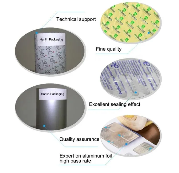 Pharmaceutical Grade Ptp Aluminum Foil for Medicine Packaging