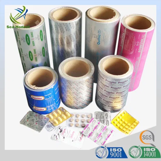 Heißer Verkauf 0,025 mm PTP-Aluminium-Blisterfolie für pharmazeutische Verpackungen