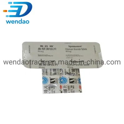 Pillenverpackung Verwenden Sie pharmazeutische Blister-Aluminiumfolien-PTP-Versiegelung mit PVC-Kaltformfolie