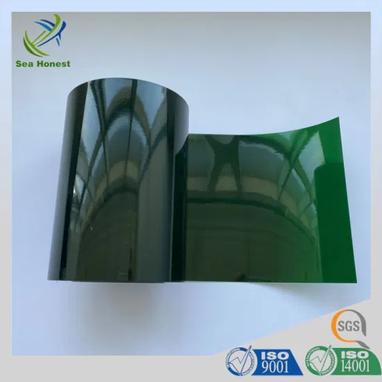 Hochtransparente grüne 0,35/260 mm PVC-Folie für pharmazeutische Blisterfolien